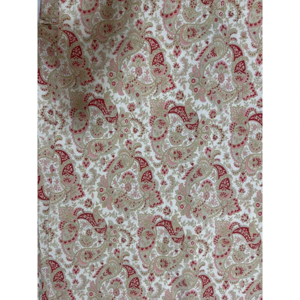 Pottery Barn Rare Paisley 2 Pillowcases Flat Sheet 100X80 Queen Full Fall